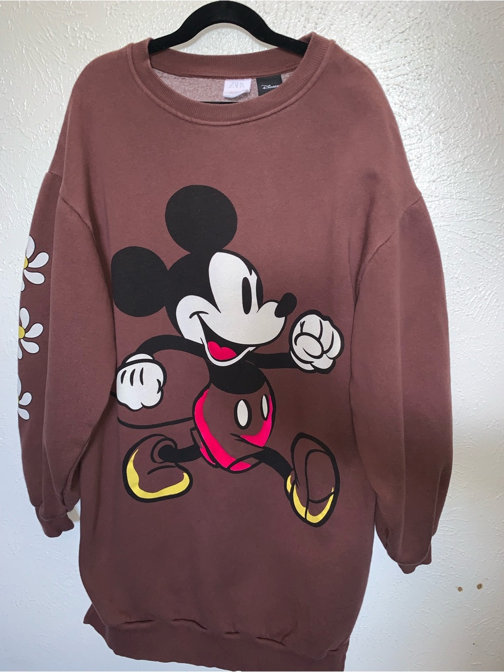 Zara Disney Mickey Mouse fleece dress
